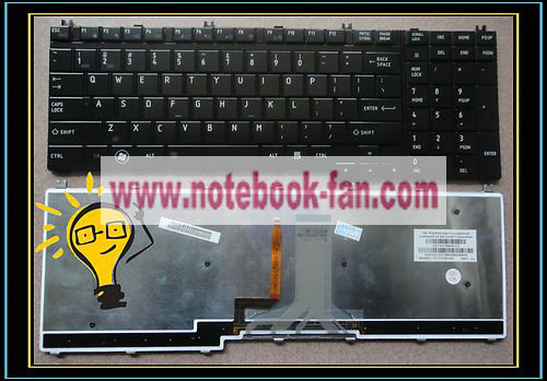 New!! Toshiba Qosmio X500 X505 US Keyboard black backlit
